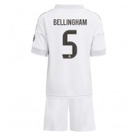 Stroje piłkarskie Real Madrid Jude Bellingham #5 Koszulka Podstawowej dla dzieci 2025-26 Krótki Rękaw (+ szorty)